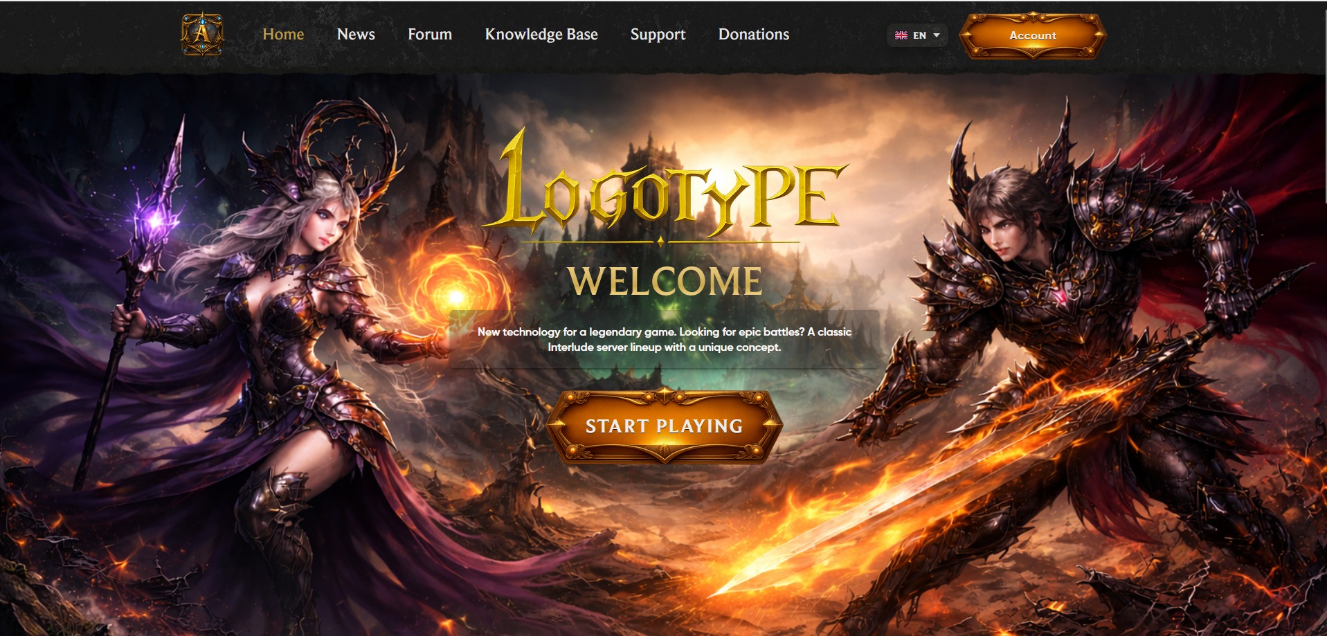 Game Website #2 preview